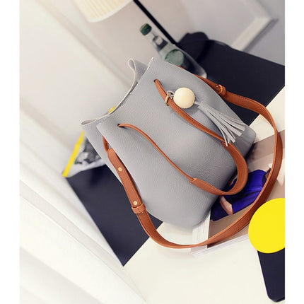 Women's PU Leather Bag with Small Handbag - Wnkrs
