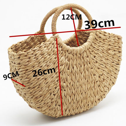 Beach Handmade Style Straw Handbag - Wnkrs