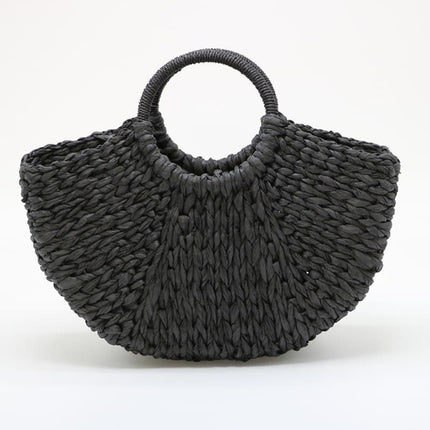 Beach Handmade Style Straw Handbag - Wnkrs