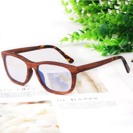 Unisex Anti-Blue Light Wooden Frame Eyeglasses - Wnkrs