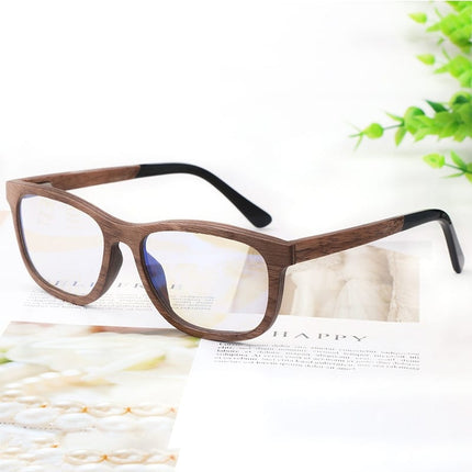 Unisex Anti-Blue Light Wooden Frame Eyeglasses - Wnkrs