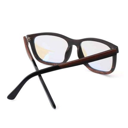 Unisex Anti-Blue Light Wooden Frame Eyeglasses - Wnkrs