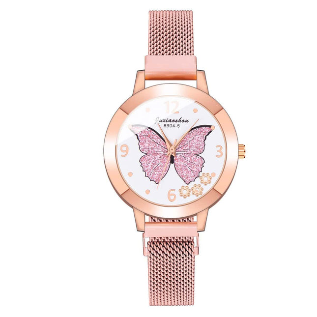 Women's Butterfly Style Magnetic Strap Quartz Watch - wnkrs