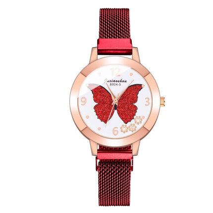 Women's Butterfly Style Magnetic Strap Quartz Watch - wnkrs