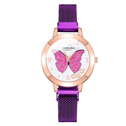 Women's Butterfly Style Magnetic Strap Quartz Watch - wnkrs