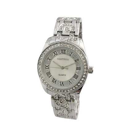 Women's Wristwatches with Roman Numerals and Rhinestone Decor - wnkrs