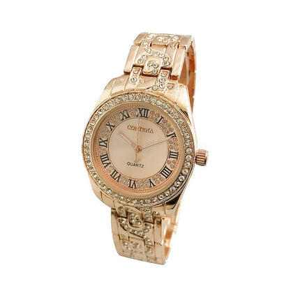 Women's Wristwatches with Roman Numerals and Rhinestone Decor - wnkrs