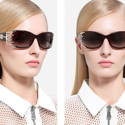 Women's Metal Lace Polarized Sunglasses - wnkrs