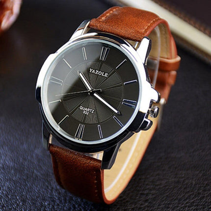 Glass Dual Elegant Men's Quartz Watch - wnkrs