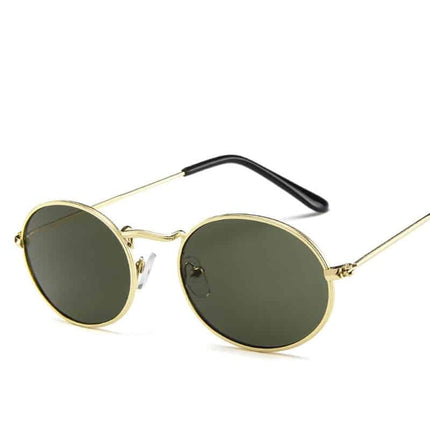 Sassy Metal Oval Sunglasses - wnkrs