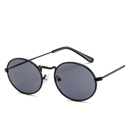 Sassy Metal Oval Sunglasses - wnkrs