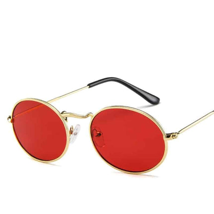 Sassy Metal Oval Sunglasses - wnkrs