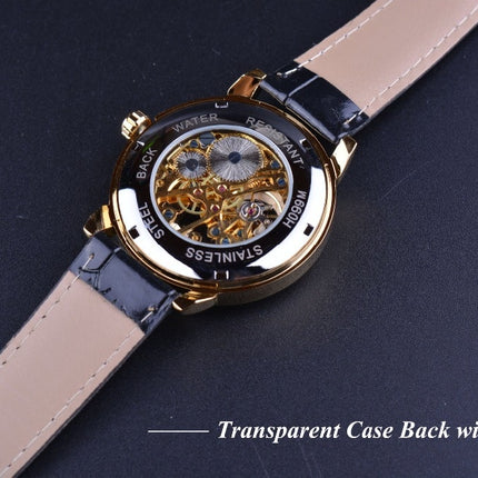 3D Elegant Luxury Mechanical Automatic Skeleton Watches for Men - wnkrs