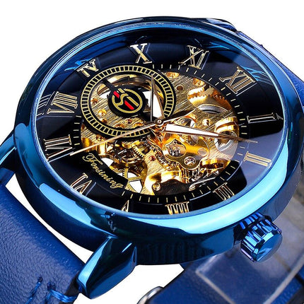 3D Elegant Luxury Mechanical Automatic Skeleton Watches for Men - wnkrs