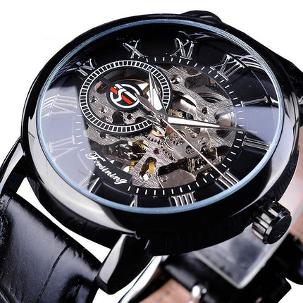 3D Elegant Luxury Mechanical Automatic Skeleton Watches for Men - wnkrs