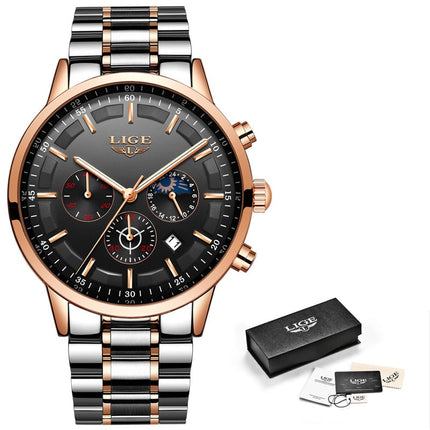 Business Styled Quartz Watches for Men with Stainless Steel Strap - wnkrs