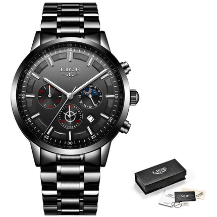 Business Styled Quartz Watches for Men with Stainless Steel Strap - wnkrs