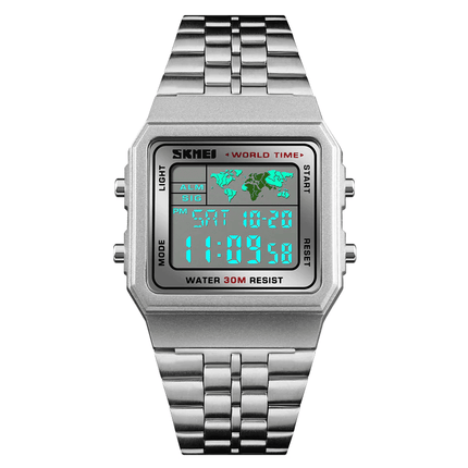 Classic Stainless Steel Watches with Digital Movement - wnkrs