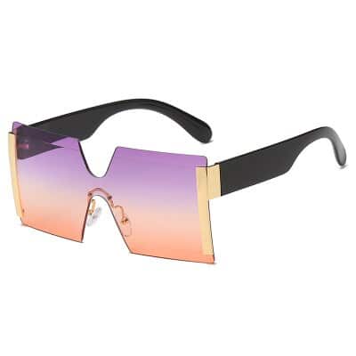 Women's Oversized Square Rimless Sunglasses - wnkrs