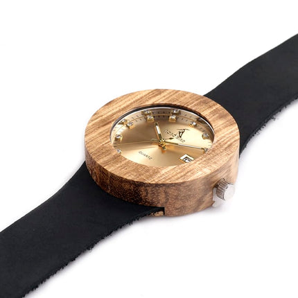 Trendy Laconic Style Wood and Leather Watches - wnkrs