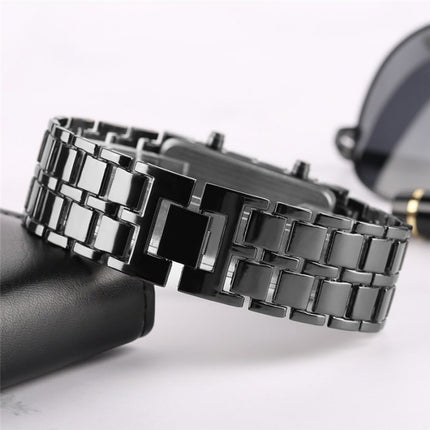 Men's Stylish Digital Metal Band Wristwatch - wnkrs