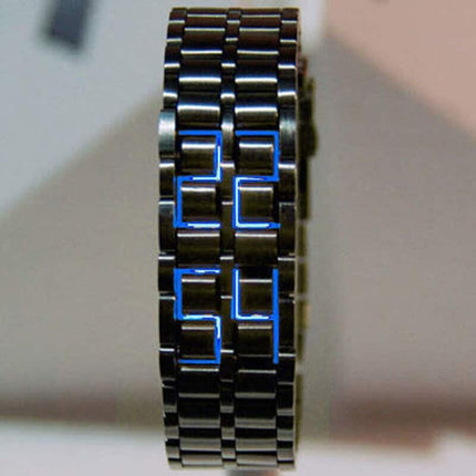 Men's Stylish Digital Metal Band Wristwatch - wnkrs