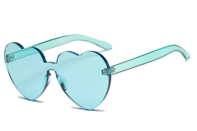 Kawaii Transparent Heart Shaped Sunglasses - wnkrs