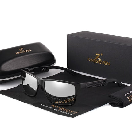 Men's Square Polarized Mirror Sunglasses - wnkrs