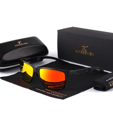 Men's Square Polarized Mirror Sunglasses - wnkrs