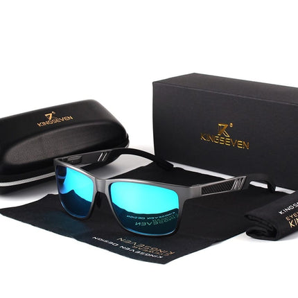 Men's Square Polarized Mirror Sunglasses - wnkrs
