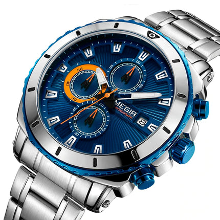 Casual Quartz Wristwatches for Men with Stainless Steel Bracelet - wnkrs