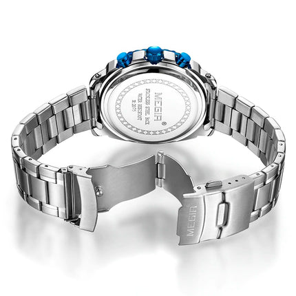 Casual Quartz Wristwatches for Men with Stainless Steel Bracelet - wnkrs