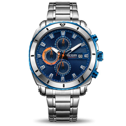 Casual Quartz Wristwatches for Men with Stainless Steel Bracelet - wnkrs