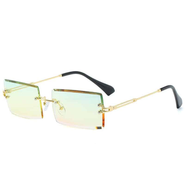 Women's Rimless Rectangle Sunglasses - wnkrs