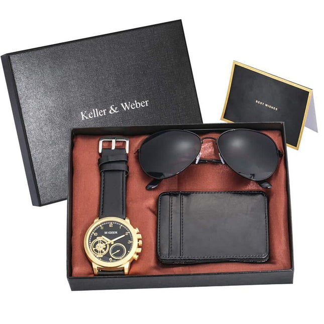 Corporate Gift Set with Quartz Watch and Wallet - wnkrs