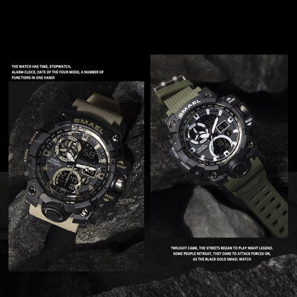 Digital Backlight Men's Military LED Watch - wnkrs