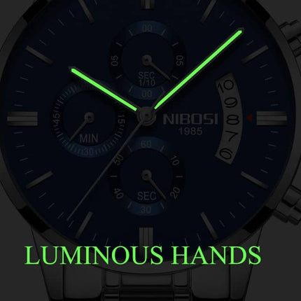 Men's Chronograph Leather Watch - wnkrs