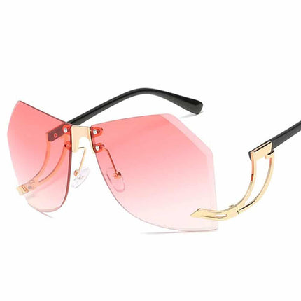 Women's Irregular Legs Rimless Sunglasses - wnkrs