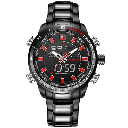 Men's Dual Display Design Stainless Steel Watch - wnkrs