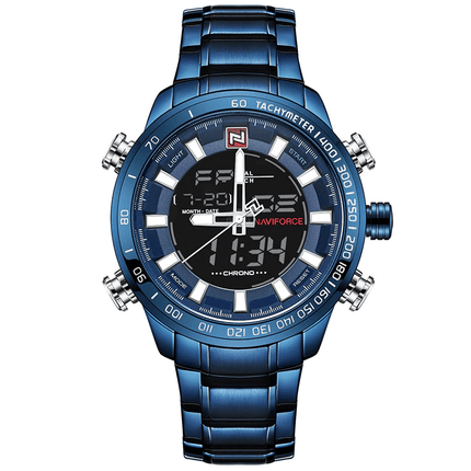 Men's Dual Display Design Stainless Steel Watch - wnkrs
