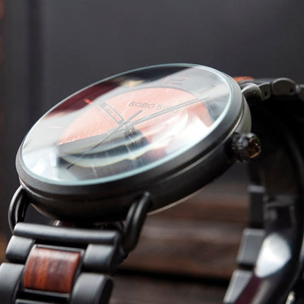 Men's Round Shaped Mechanical Wooden Watch - wnkrs