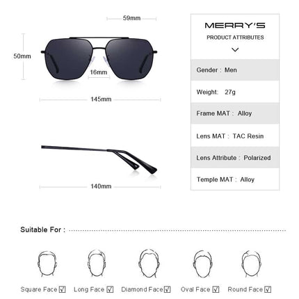 Men's Aviator Square Sunglasses - wnkrs