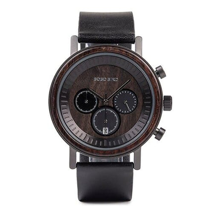Men's Stainless Steel and Wood Watch - wnkrs
