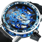 a-silver-blue-black