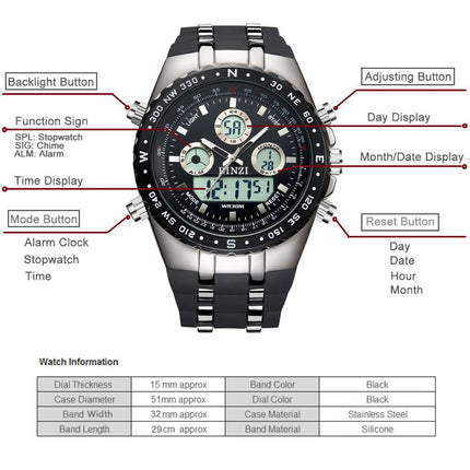 High Quality Watches With Dual Display for Men - wnkrs