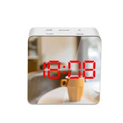 Square Mirror Alarm Clock - wnkrs