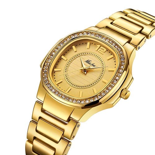 Women's Square Wrist Watch with Diamonds - wnkrs