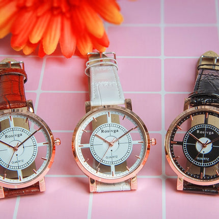 Fashion Women's Leather Quartz Wristwatch - wnkrs