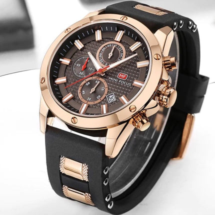 Men's Silicone and Stainless Steel Bracelet Watches - wnkrs