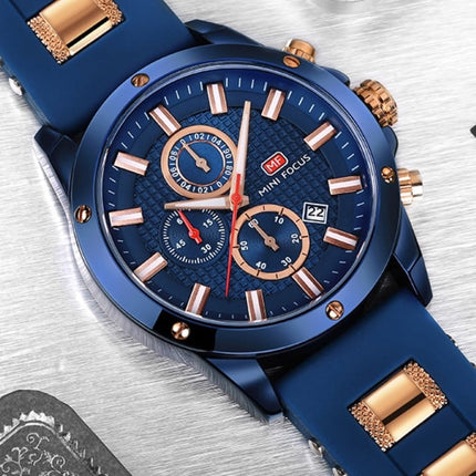 Men's Silicone and Stainless Steel Bracelet Watches - wnkrs